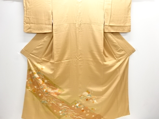 JAPANESE KIMONO / IRO-TOMESODE / BRANCH UME